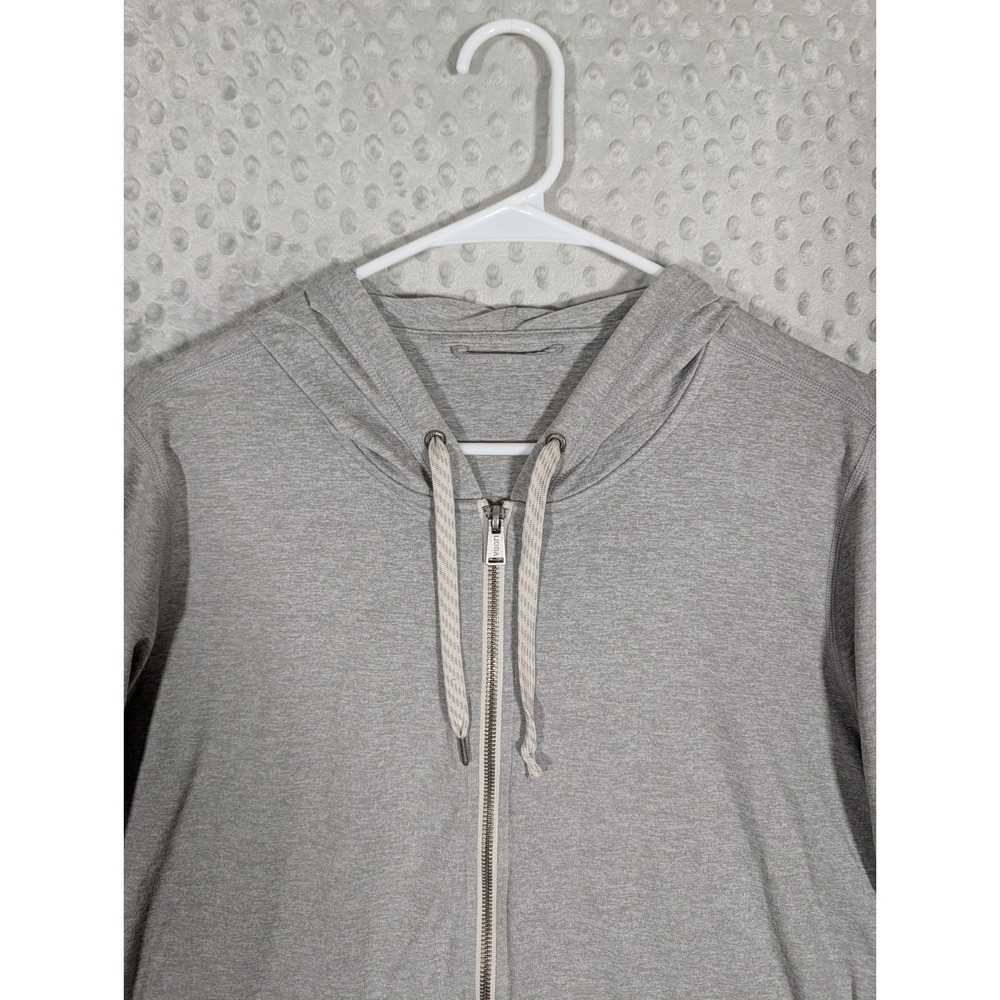 Vuori Halo Performance Hoodie 2.0 Women's XL Heathered Gray Zip Up Stretch ** - Picture 6 of 11